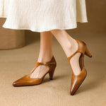 Triana Genuine Leather Heels