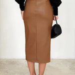 Maeve Leather Skirt