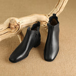 Zeny Genuine Leather Ankle Boots