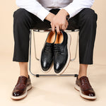 Elric Genuine Leather Lace-Up Shoes
