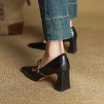 Auria Genuine Leather Heels
