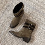 Sienna Genuine Suede Western Boots