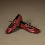 Rosie Genuine Leather Mary Jane Ballet Flats