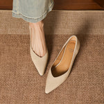 Mavi Genuine Leather Pointed-Toe Heels