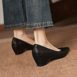 Mavi Genuine Leather Pointed-Toe Heels