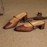 Berla Genuine Leather Mules