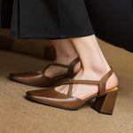 Petra Genuine Leather Heels