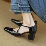 Lilian Genuine Leather Heels