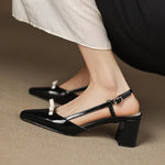 Melani Genuine Leather Heels