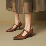 Marlene Genuine Leather Heels