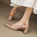 Melani Genuine Leather Heels