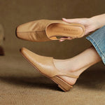 Svella Genuine Leather Slingbacks