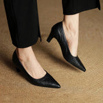 Coralie Genuine Leather Heels