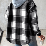 Harlow | Cozy Plaid Hooded Shacket