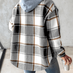 Harlow | Cozy Plaid Hooded Shacket