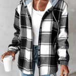 Harlow | Cozy Plaid Hooded Shacket