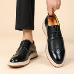 Elric Genuine Leather Lace-Up Shoes