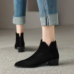 Farah Genuine Leather Ankle Boots