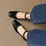 Ella Genuine Leather Mary Jane Pumps