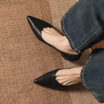 Mavi Genuine Leather Pointed-Toe Heels