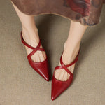 Aluna Genuine Leather Mules