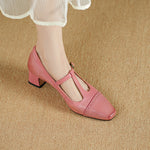 Kathy Genuine Leather Heels