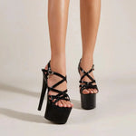 Delina Genuine Leather Heels