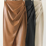Maeve Leather Skirt
