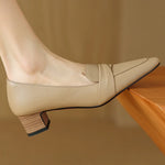 Naira Genuine Leather Pumps