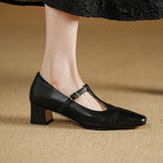 Kathy Genuine Leather Heels
