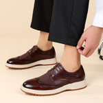 Elric Genuine Leather Lace-Up Shoes