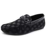 BENSON PLAID LEATHER LOAFERS