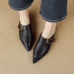 Every Genuine Leather Pointed-Toe Mules