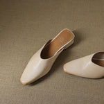 Iris Genuine Leather Chiseled-Toe Mules