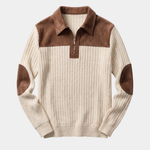 Camborne Elbow Patch Quarter Zip Pullover - Cross & Crown