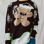 Marlow | Gingerbread Christmas Sweater