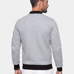 Textured Casual Bomber Jacket - Cross & Crown