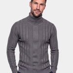 Turtleneck Knitwear Pullover Sweater - Cross & Crown
