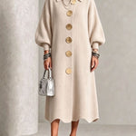 Evelyn | Elegant Button Knit Dress
