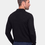 Wool Knit Button Up Polo Pullover - Cross & Crown