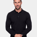 Wool Knit Button Up Polo Pullover - Cross & Crown