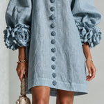 Cleo | Floral-Trimmed Mini Dress