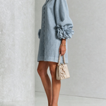 Cleo | Floral-Trimmed Mini Dress