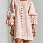 Florence | Floral Button-Front Mini Dress