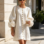 Florence | Floral Button-Front Mini Dress