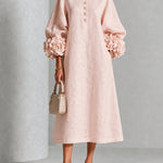 LILIANA | ELEGANT FLORAL MIDI DRESS