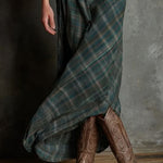 SERAPHINE GREEN-LAPEL DRESS