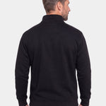 Zip Black Lapel Sports Sweatshirt - Cross & Crown
