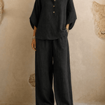 Maribel | Batwing Sleeves and Wide-Leg Pants