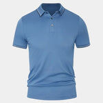 Azure Classic Polo – Cross & Crown